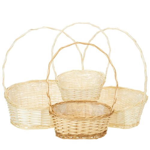 Cadeaumand, rieten, met handvatten, verkrijgbaar in verschillende maten. kopen | Floristik24.nl
