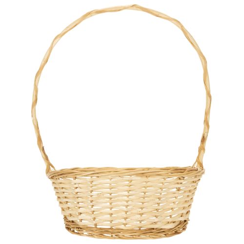 Weiden Presentmand 30 x 23 cm met Handvat en Binnenfolie | Floristik24.nl