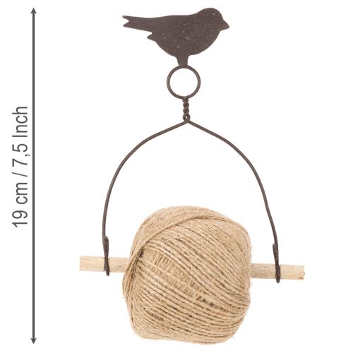 Praktische decoratieve lintenhouder, vogel, shabby chic | Floristik24.nl