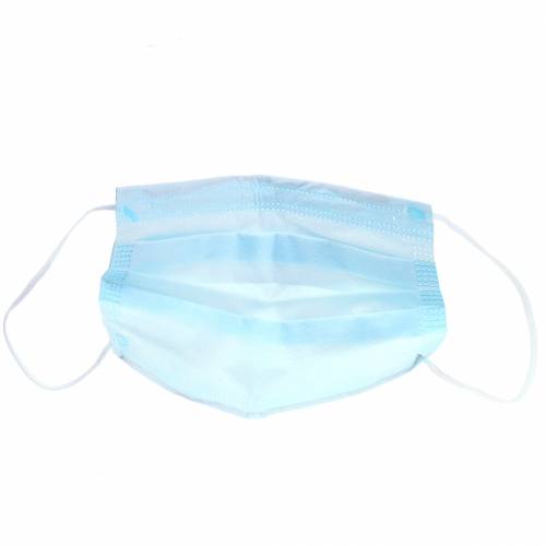 Floristik24 Wegwerpmasker gezichtsmasker mondmasker 3-laags lichtblauw 10 stuks