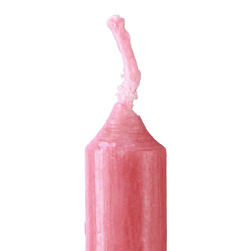 Artikel Poppenkaarsen 10mm rood Wiedemann kaarsen 65/10 50 stuks