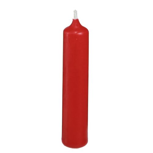 Artikel Piramidekaarsen rood boomkaarsen was Ø14mm H70mm 50st