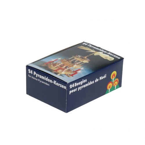 Artikel Piramidekaarsen wit kleine kaarsen 6,5cm 24 st