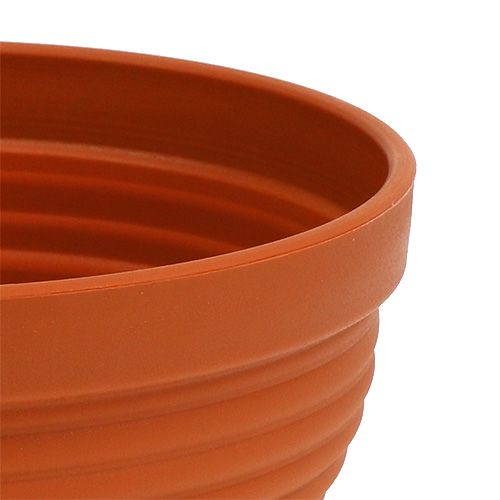 Artikel R-schaal kunststof terracotta Ø13cm, 10st