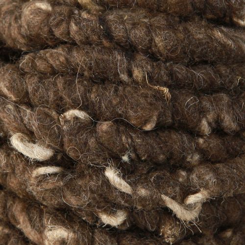 Artikel RAW koord wollen koord met jute schapenwol bruin 8mm 10m