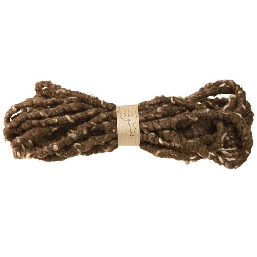 Artikel RAW koord wollen koord met jute schapenwol bruin 8mm 10m