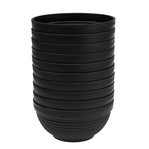 Artikel R-kom kunststof antraciet 19cm, 10st