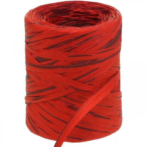 Floristik24 Raffia lint rood bordeaux cadeaulint raffia lint deco lint 200m