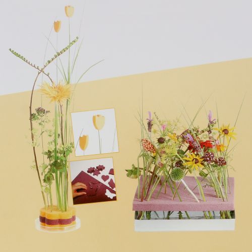 Floristik24 Steekschuim designbord groen 34,5cm × 34,5cm 3st