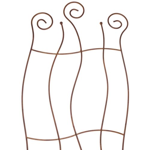 Metalen tuinrek met gebogen ontwerp voor klimplanten, 110 cm