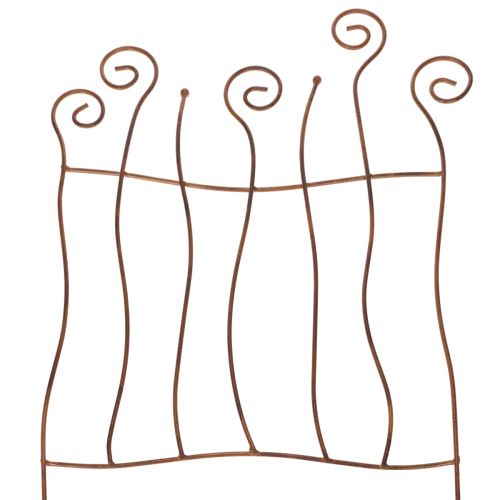 Klimrek, gebogen metalen constructie, artistieke tuindecoratie, 72 cm