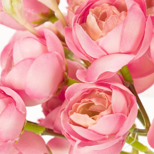 Artikel Kunstboeket van ranunculusbloemen, stijlvolle tafeldecoratie, 32 cm, 5 stuks