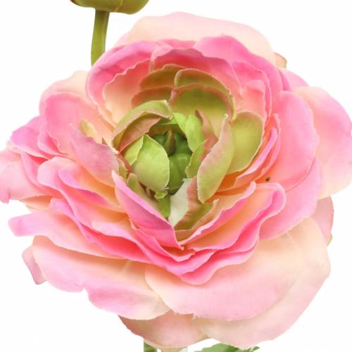 Floristik24 Ranunculus bloem en knop kunstroze 34cm