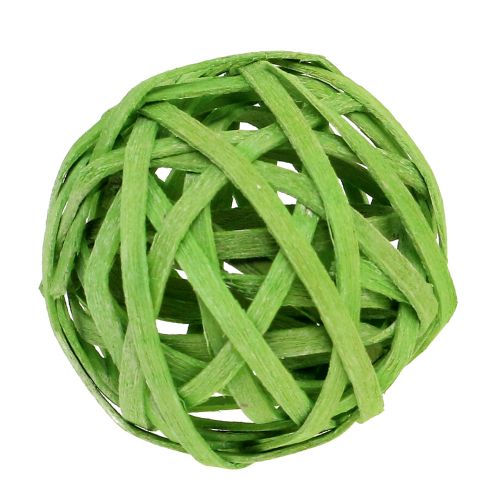 Floristik24 Rotanbal lente groen Ø4cm 12st