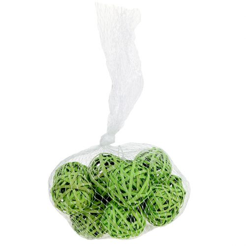 Floristik24 Rotanbal lente groen Ø4cm 12st
