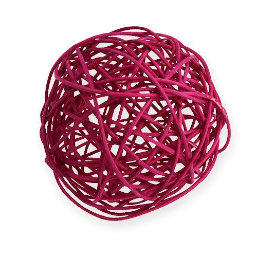 Artikel Rotan bal Ø10cm Fuchsia 10st