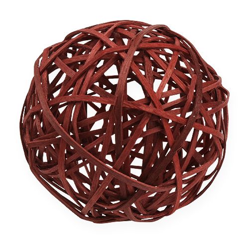 Artikel Decoratieve rotanballen 3-kleurig Ø8cm 8st