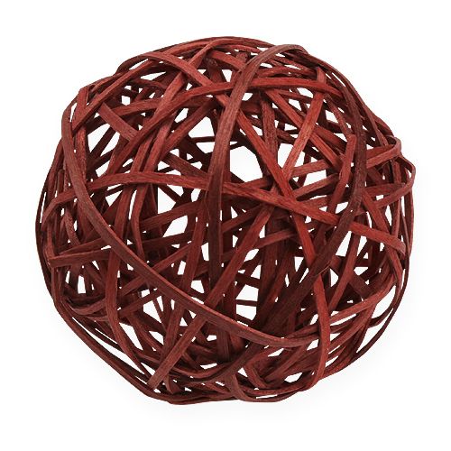 Floristik24 Decoratieve rotanballen 3-kleurig Ø8cm 8st