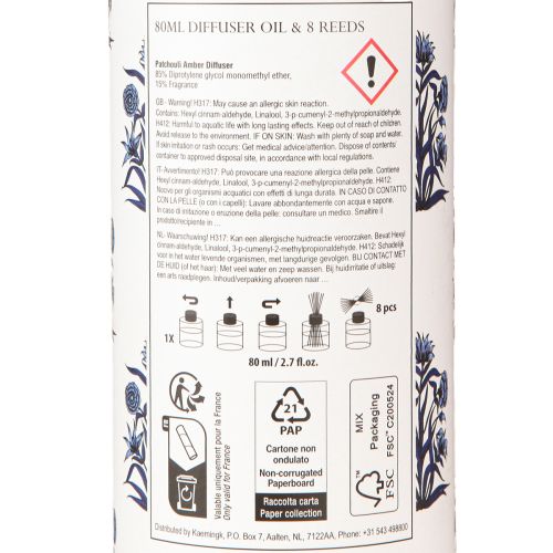 Artikel Geurverspreider Patchouli &amp; Pioenroos Assortiment Ø7cm 80ml 2 stuks