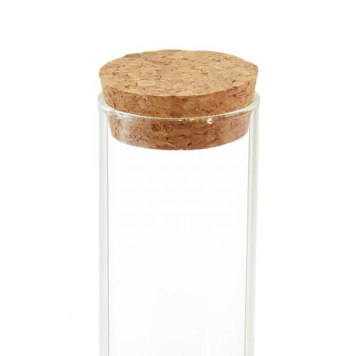 Artikel Reageerbuis siervaas met kurk deksel Ø4cm H18cm 6 st