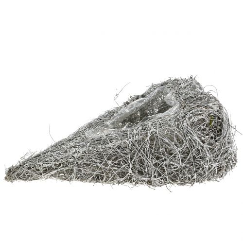 Wijnstokhart voor opplant wit gewassen 35cm x 23cm 1st | Floristik24.nl