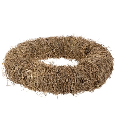 Krans van natuurlijk materiaal, decoratieve krans van natuurlijk materiaal voor doe-het-zelfprojecten, 35 cm | Floristik24.nl