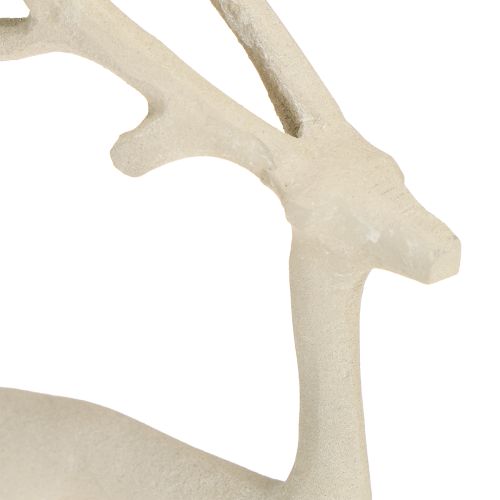 Artikel Rendier decoratie hert figuur metaal grijs klei optiek H27.5cm