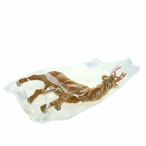 Floristik24 Rendieren gevlokte curry, koper 40cm