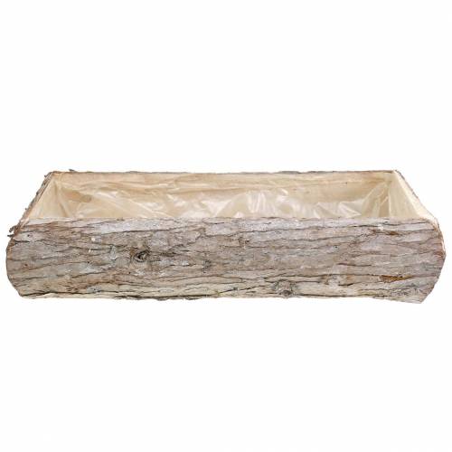 Floristik24 Wit gewassen houten plantenbak 45 × 19cm H10cm