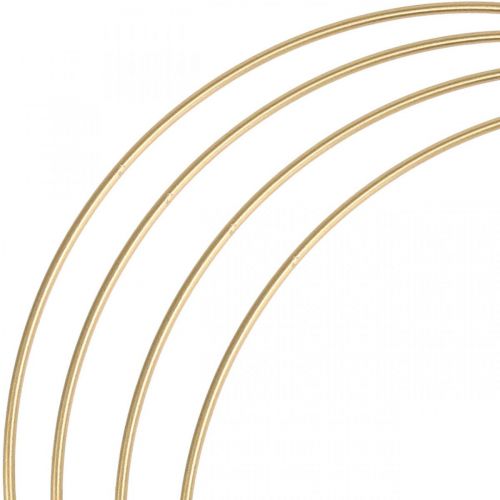 Floristik24 Metalen ring decor ring Scandi ring deco loop goud Ø30cm 4st