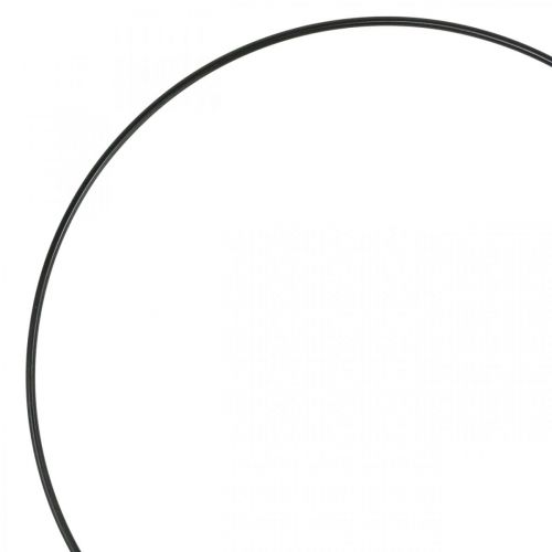Floristik24 Metalen ring decor ring Scandi ring deco loop zwart Ø25cm 4st