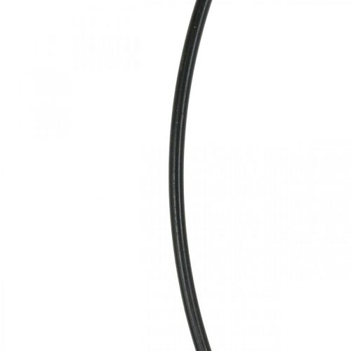 Floristik24 Metalen ring sierring Scandi ring sierlus zwart Ø30cm 4 stuks