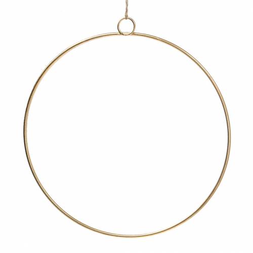 Floristik24 Decoratieve ring om goud op te hangen Ø35cm 4st