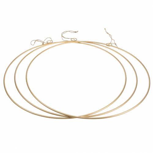 Artikel Sierring om op te hangen goud Ø50cm 3st