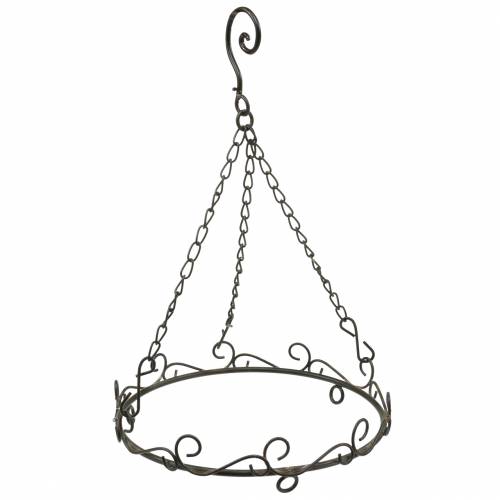 Artikel Sierring met haak om op te hangen Roestbruin Ø20.5cm