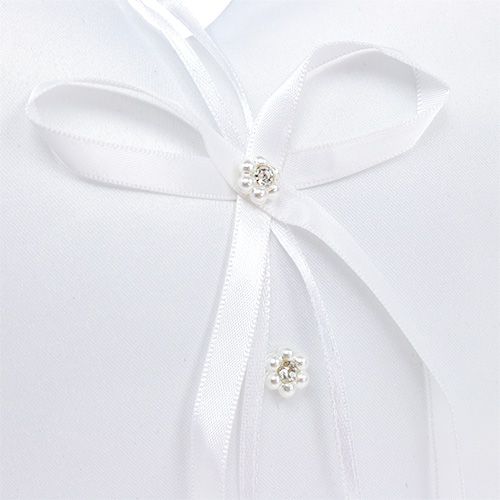 Floristik24 Ringkussen hartvorm 18cm wit