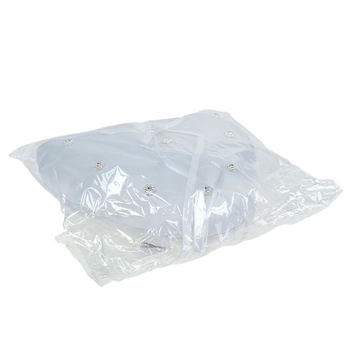 Floristik24 Ringkussen hartvorm 18cm wit