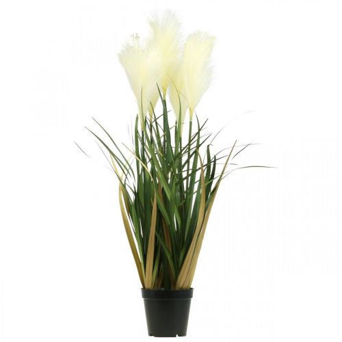 Artikel Rietgras in pot Kunstplant Crème, Groen 79cm