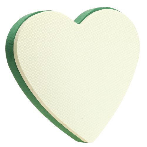Artikel Romantisch steekschuim hart 30cm steekschuim groen 2 stuks