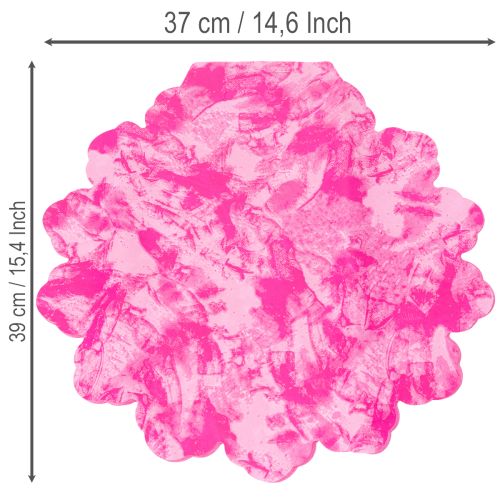 Bloemenmanchet rondella ronde manchet 38cm roze voor boeketten | Floristik24.nl
