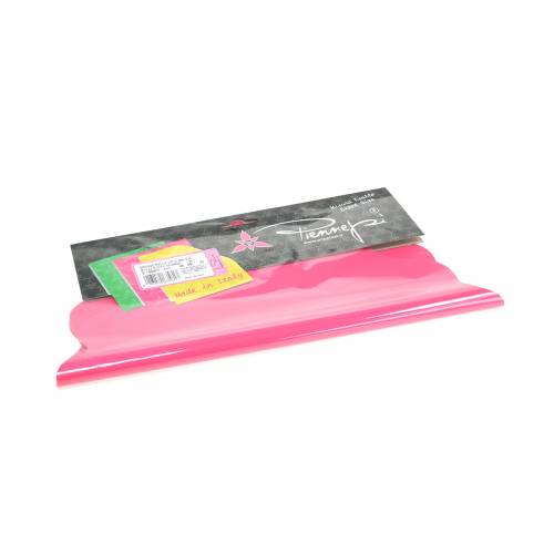 Floristik24 Rondella manchet roze gestreept Ø40cm 50st bloemenmanchet