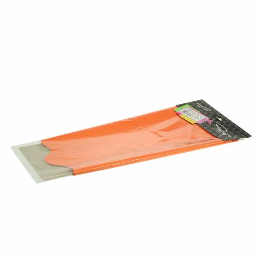 Floristik24 Rondella manchet oranje gestreept Ø60cm 50 st