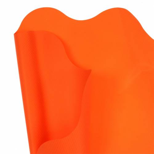 Floristik24 Rondella manchet oranje gestreept Ø60cm 50 st