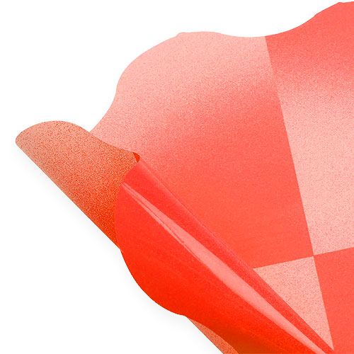 Floristik24 Bloemmanchet Ø40cm rood 50st