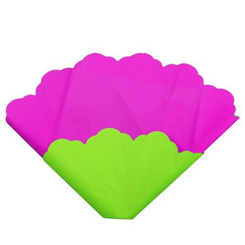 Floristik24 Rondella Ø48cm two-tone roze-groen 50st