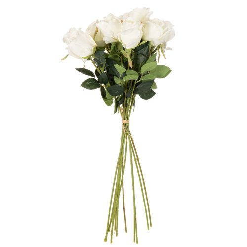 Kunstmatige rozen, lange steel, voor vaas, 62 cm, 12 stuks | Floristik24.nl