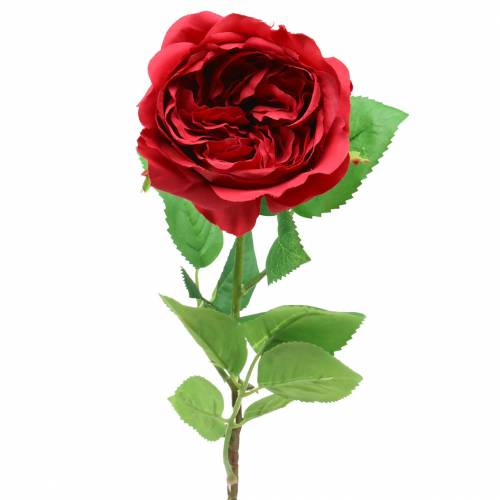 Rose kunstbloem rood 72cm