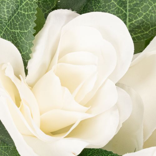 Kunstmatige rozenslinger met witte bloemen ter decoratie, 170 cm | Floristik24.nl