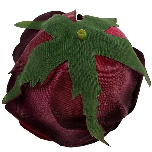 Floristik24 Rozenkop Ø6,5cm donkerrood 8st
