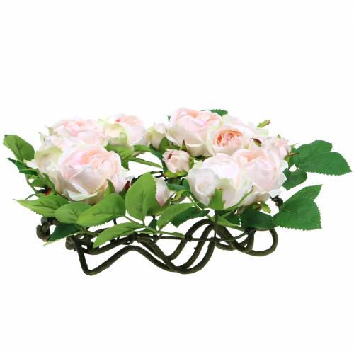 Floristik24 Rozenkrans roze Ø35cm